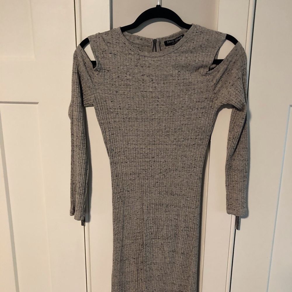 Cold shoulder mini dress